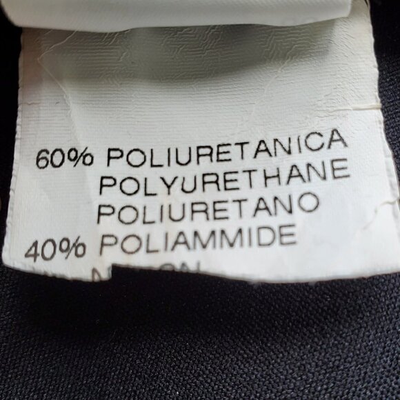 Via Masini 80 Faux Leather Pull on Pants Black Made in Italy Size 44 - Picture 12 of 16